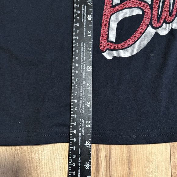 Chicago Bulls Mens XXL Tee NBA All Over Front Print Black Short Sleeve - Picture 7 of 9